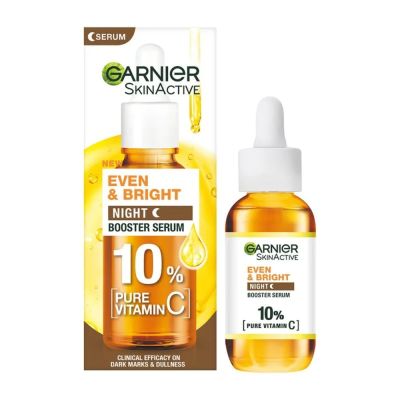 GARNIER EVEN & BRIGHT NIGHT BOOSTER SERUM 30ML
